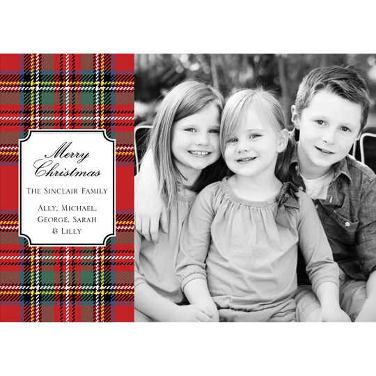 Tartan Plaid Flat Photo Cards